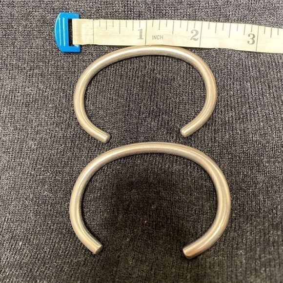 Stainless Steel Unisex Cuff hand forged - Picture 4 of 6